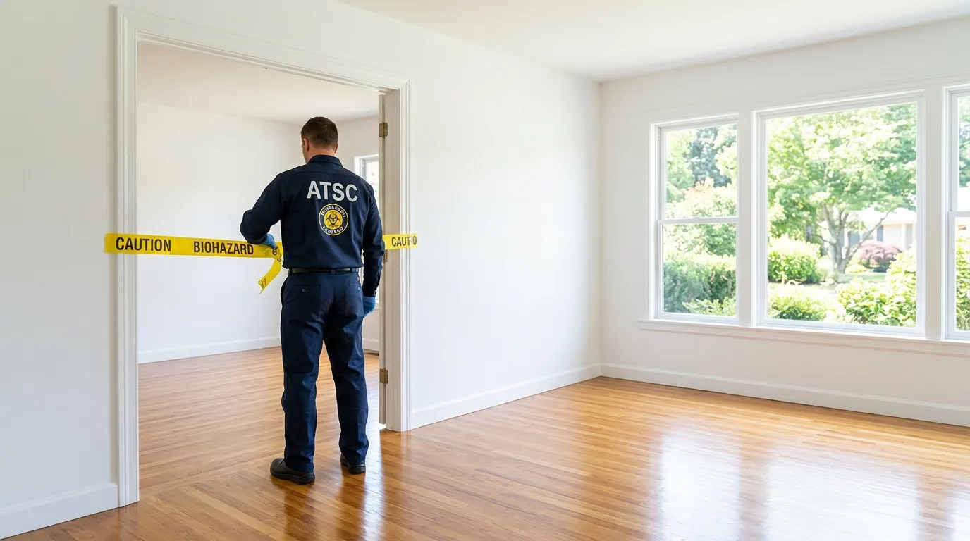 Certified biohazard cleanup crew performing Crime Scene Cleanup in Newburgh